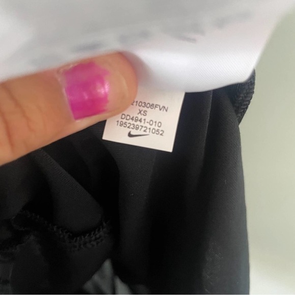 Nike Women's Dri-Fit One Elastika Racerback  Tank Top Black XS - Like New - Picture 11 of 12